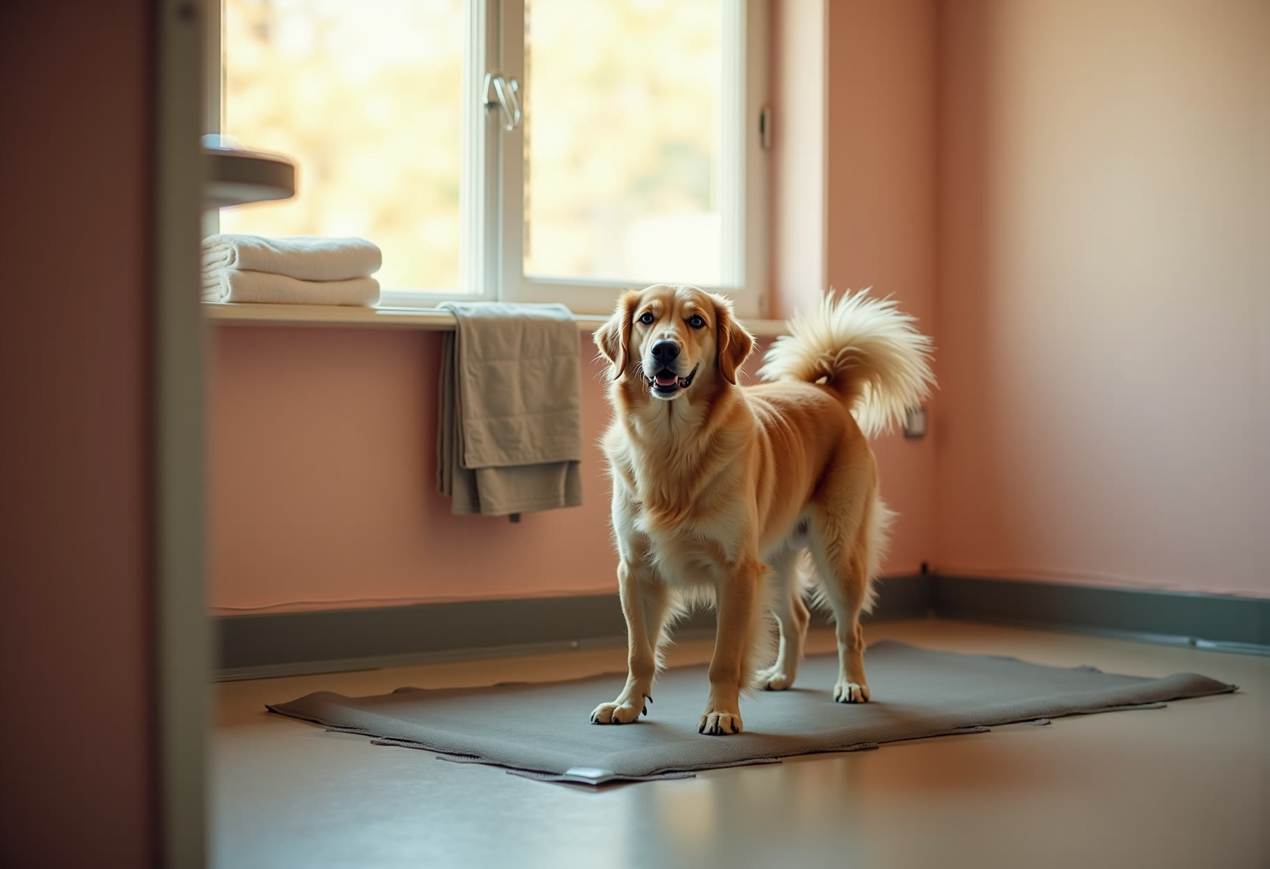 Good boy, doing fine